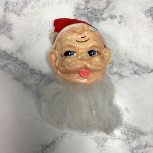 Vintage Santa Clause Head Christmas Ornament